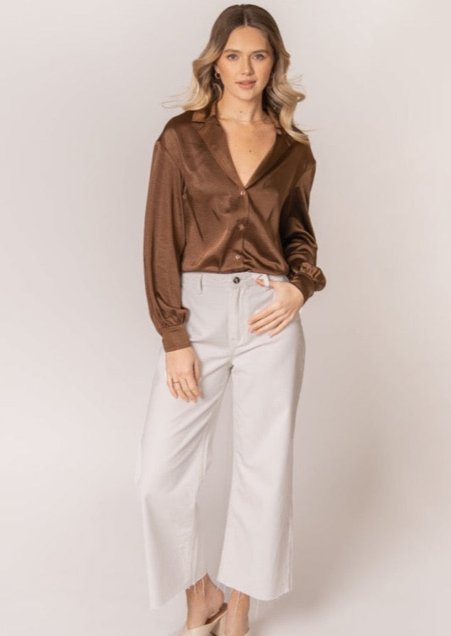 Cropped Straight Leg Jeans
