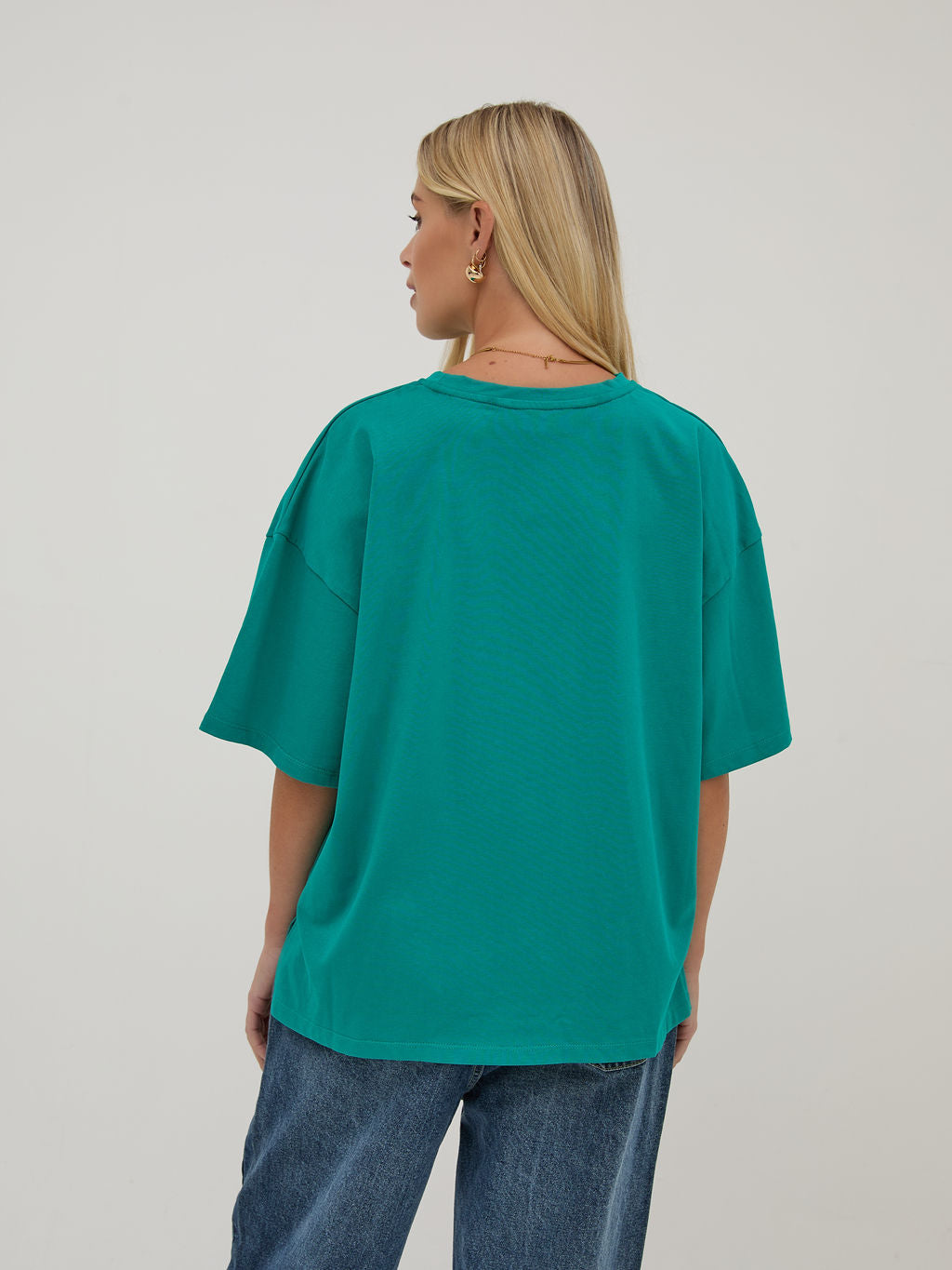 Sara Teal Premium Oversized T-Shirt