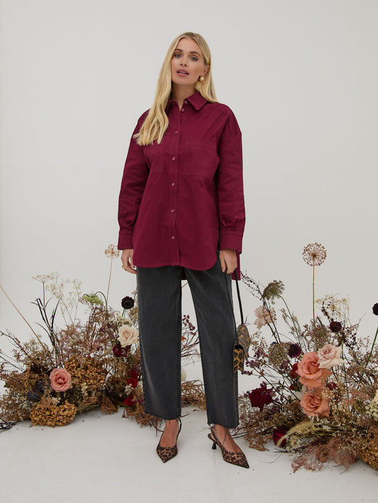 Scarlett Burgundy Soft Touch Ultimate Shirt