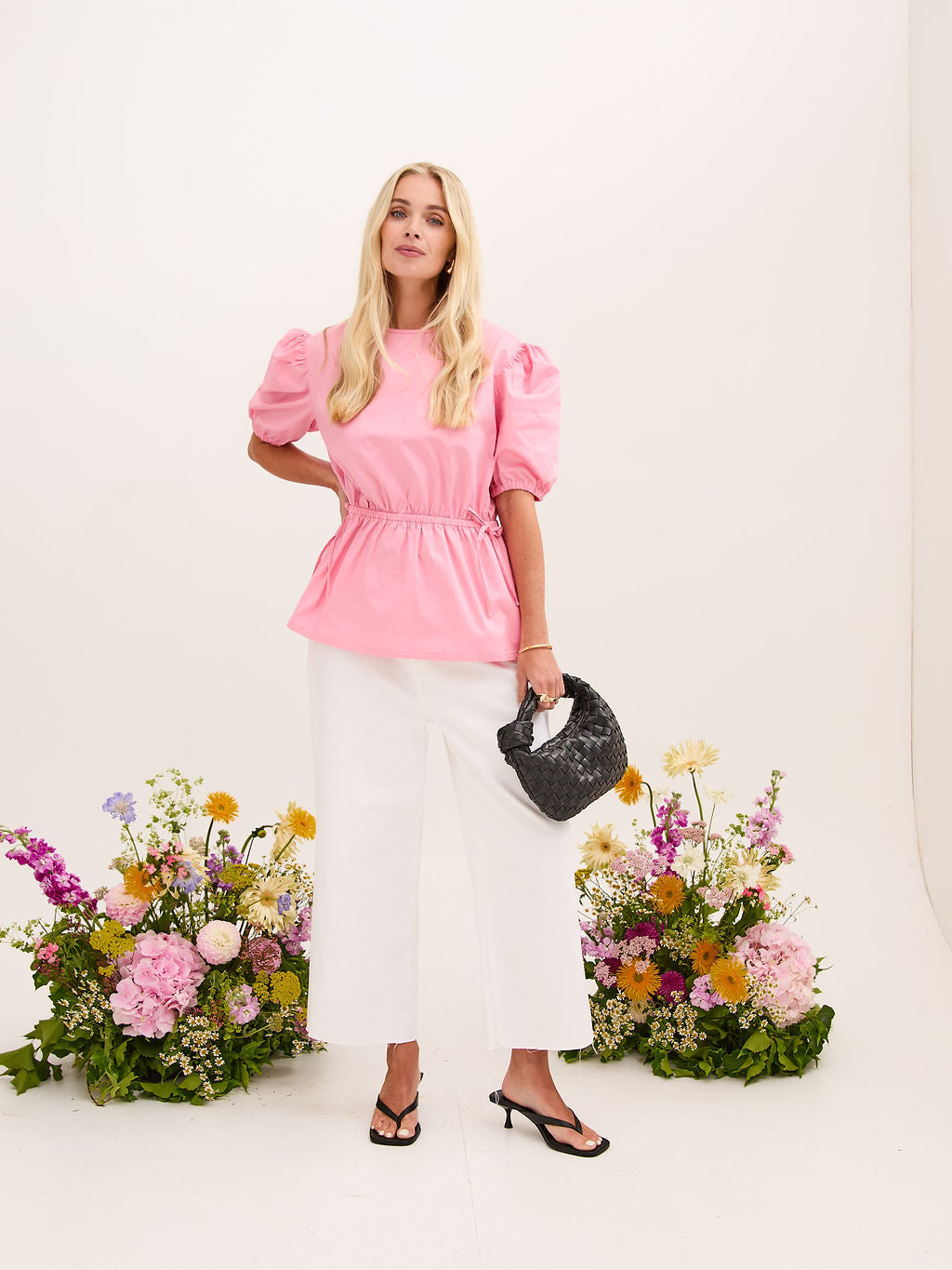 Farah Cotton Puff Sleeve Top