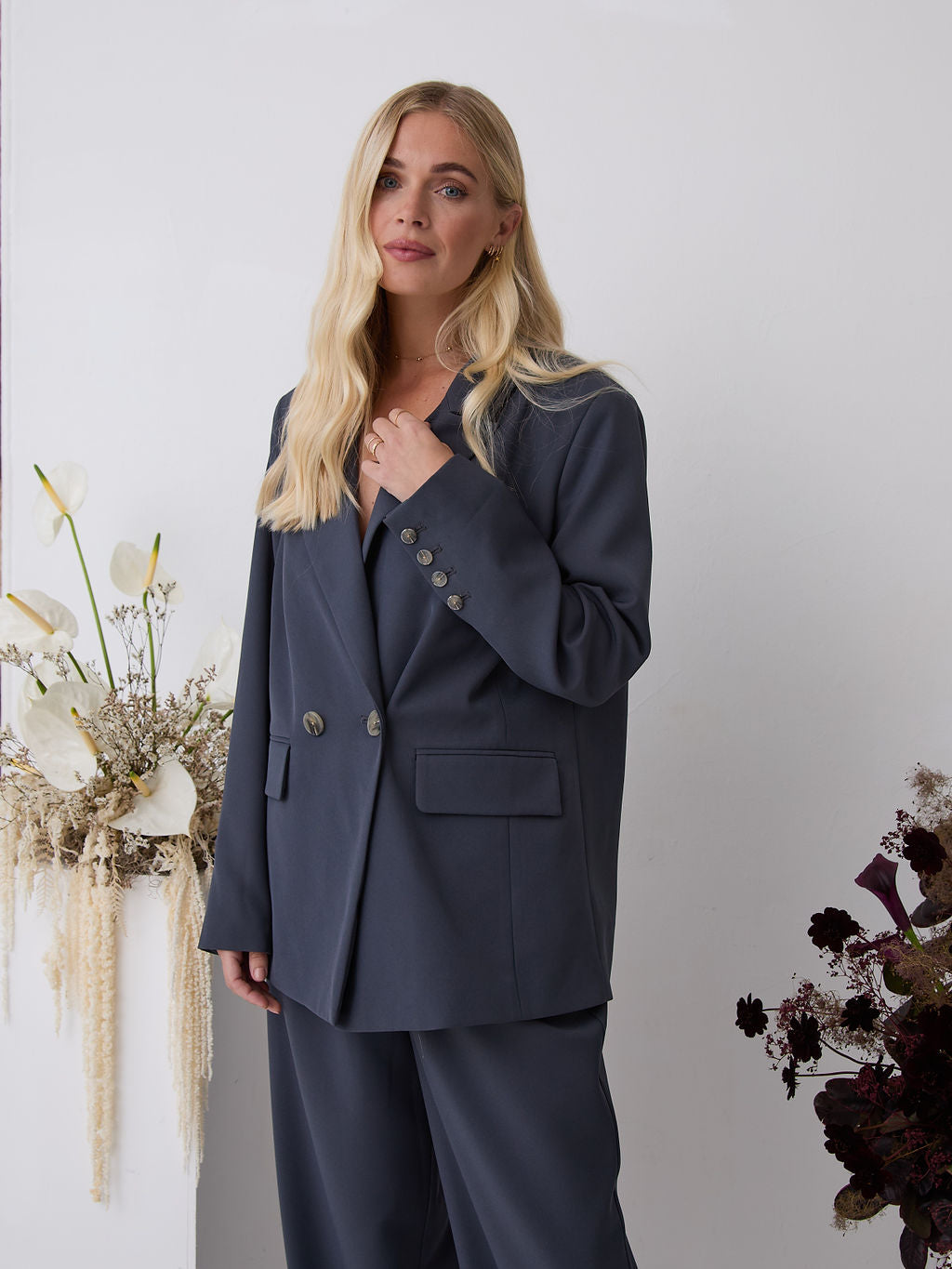 Ella Slate Premium Blazer