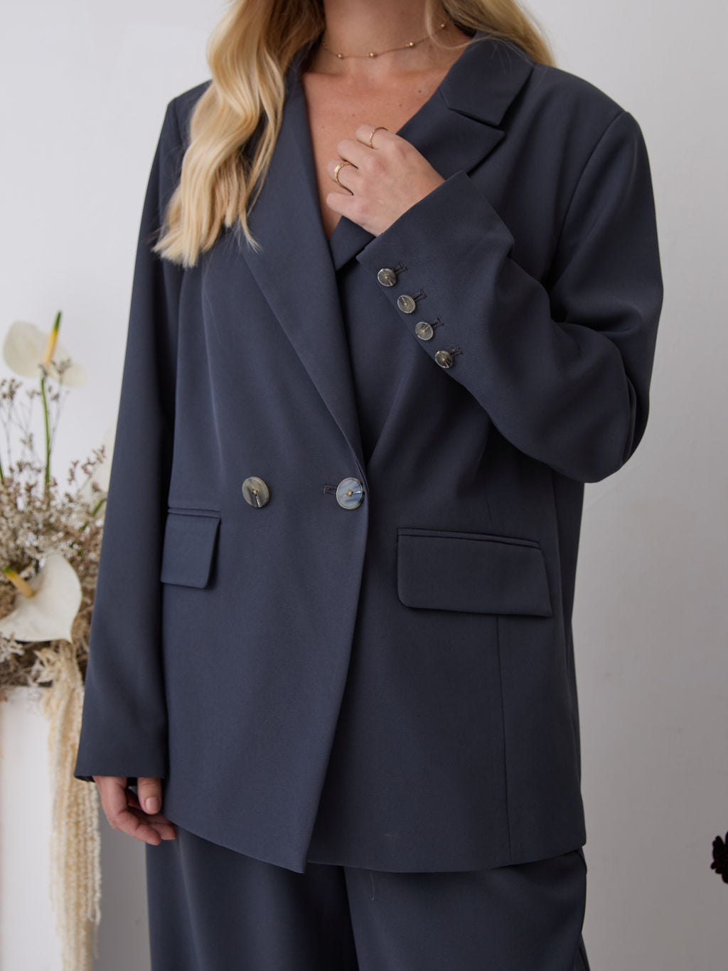 Ella Slate Premium Blazer