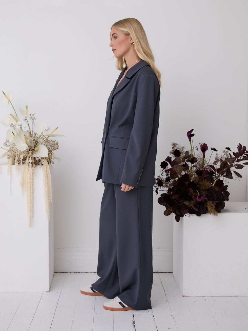 Ella Slate Premium Blazer