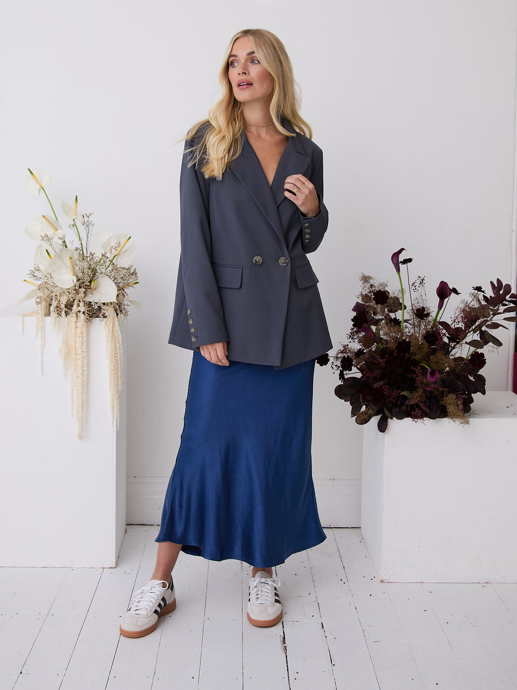 Ella Slate Premium Blazer
