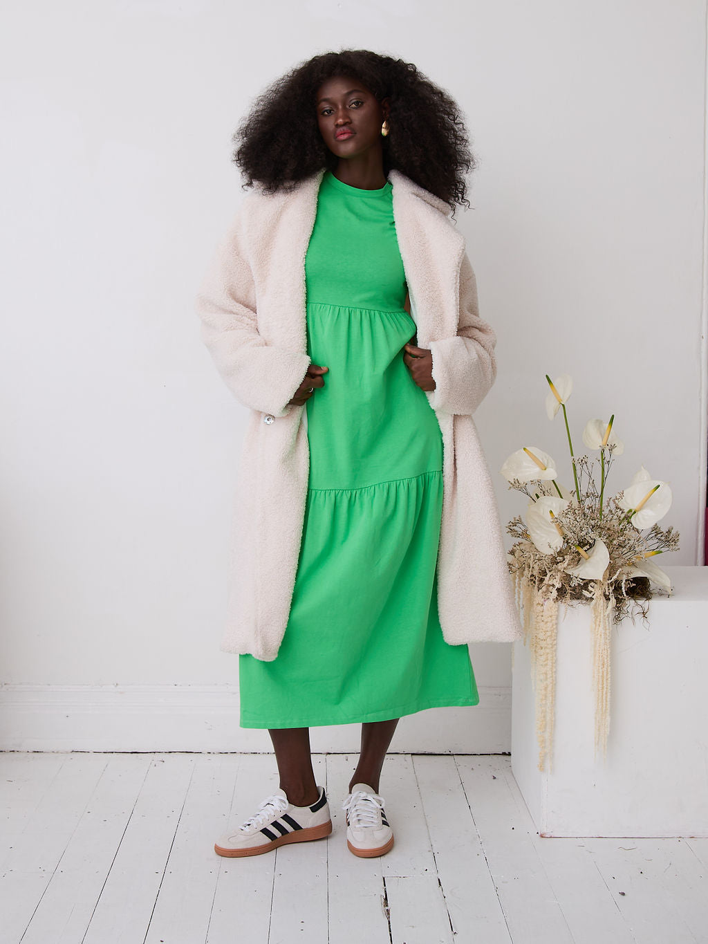 Harlow Green Premium Jersey Dress