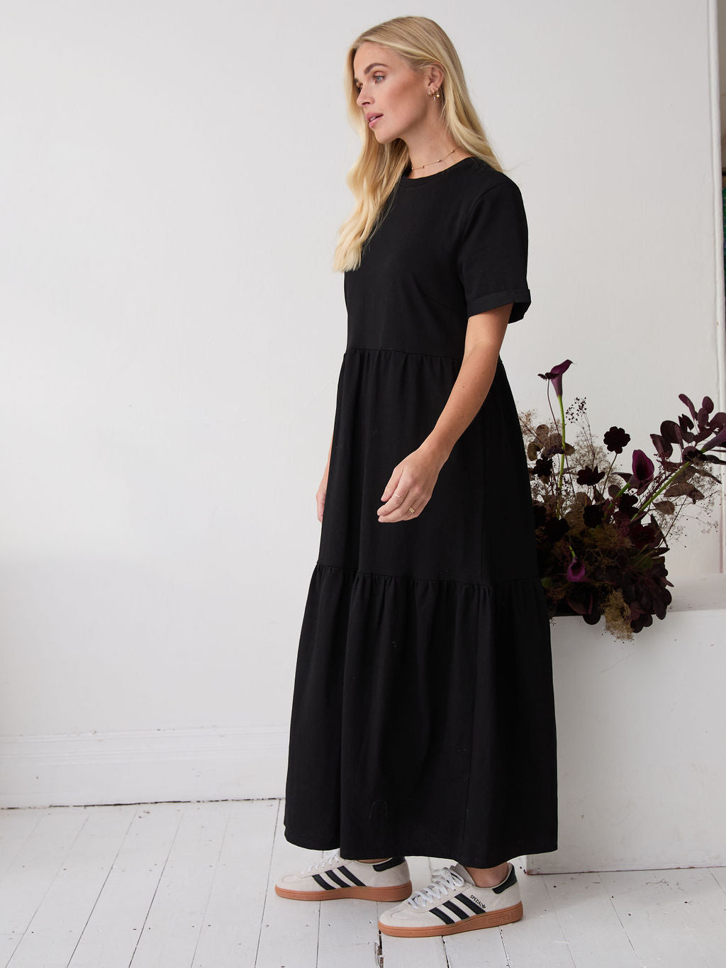 Harlow Black Premium Jersey Dress