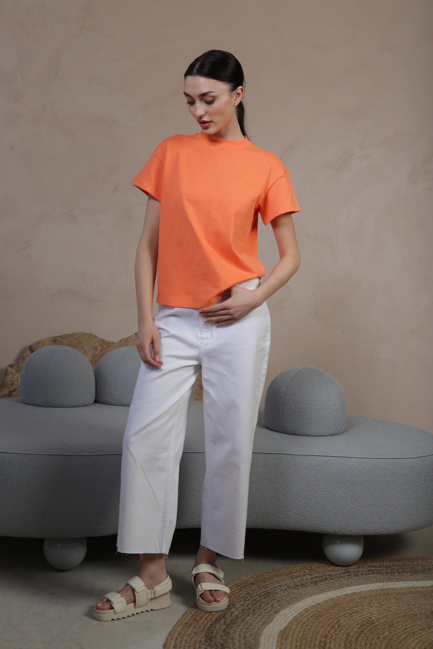 Orange Relaxed T-Shirt