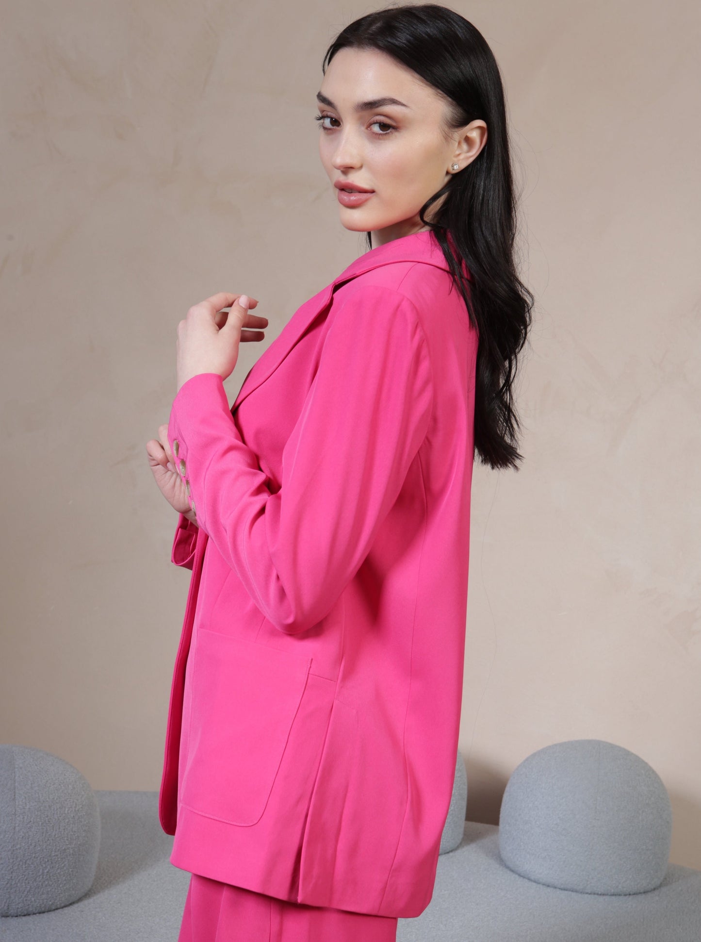 Pink Relaxed Blazer