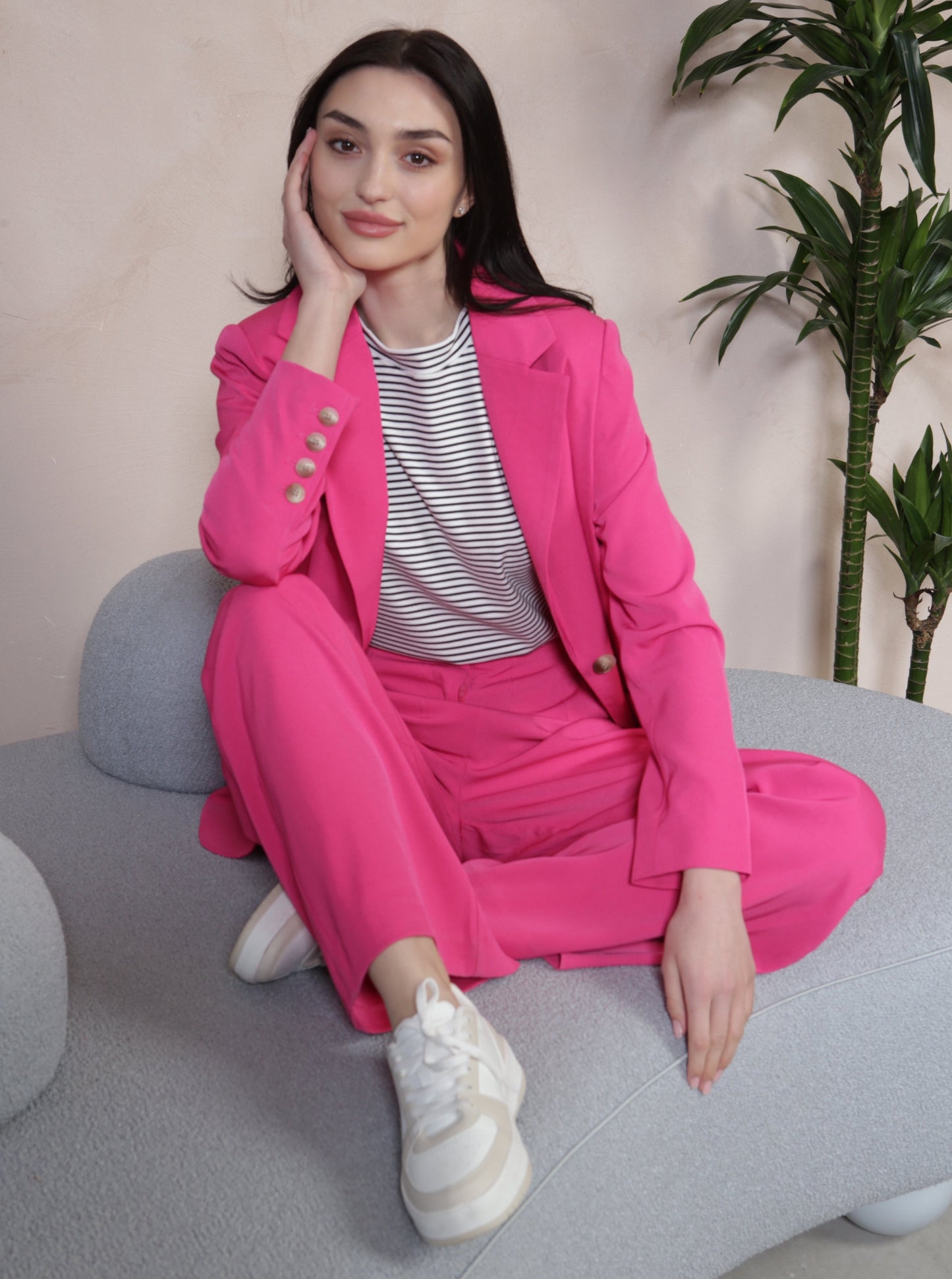 Pink Relaxed Blazer