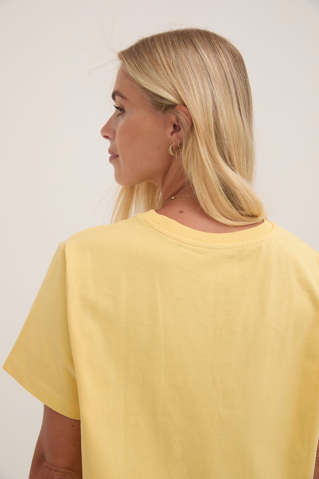 Ennis Yellow Relaxed Cotton T-Shirt