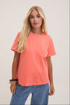 Ennis Orange Relaxed Cotton T-Shirt