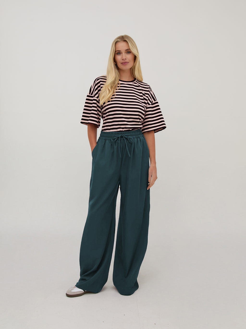 Ebba Teal Super Soft Trousers