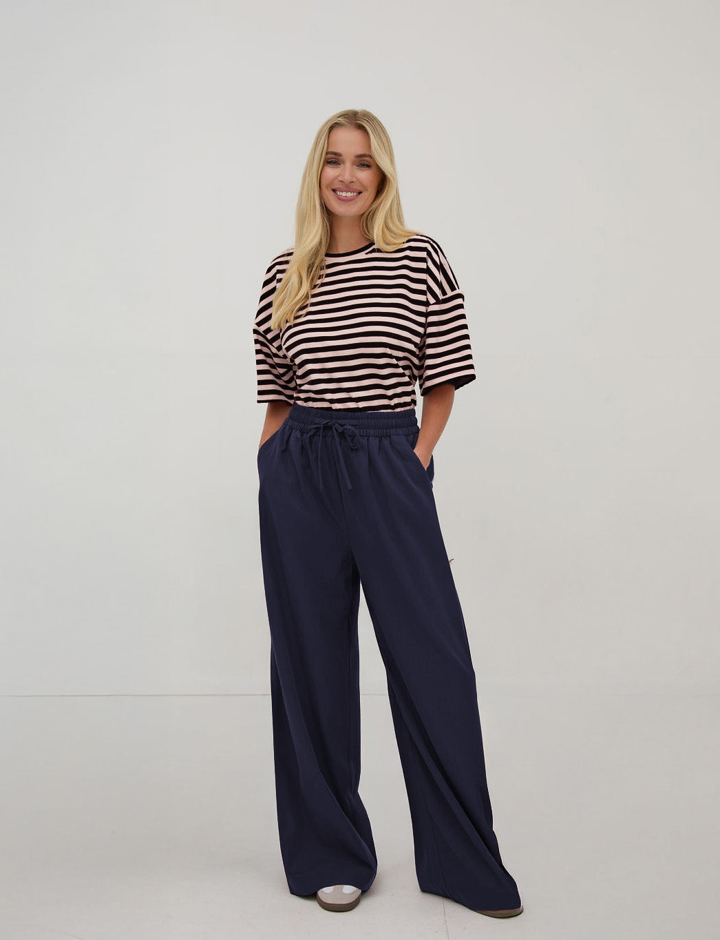 Ebba Navy Super Soft Trousers