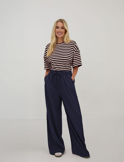 Ebba Navy Super Soft Trousers