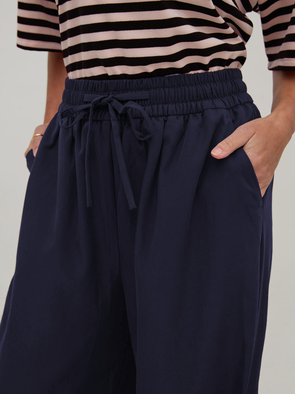 Ebba Navy Super Soft Trousers