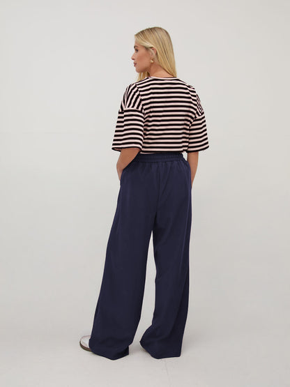 Ebba Navy Super Soft Trousers