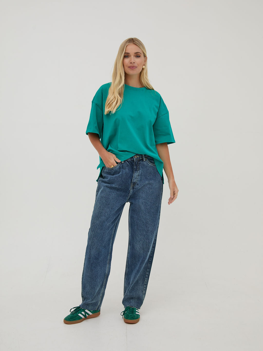 Sara Teal Premium Oversized T-Shirt