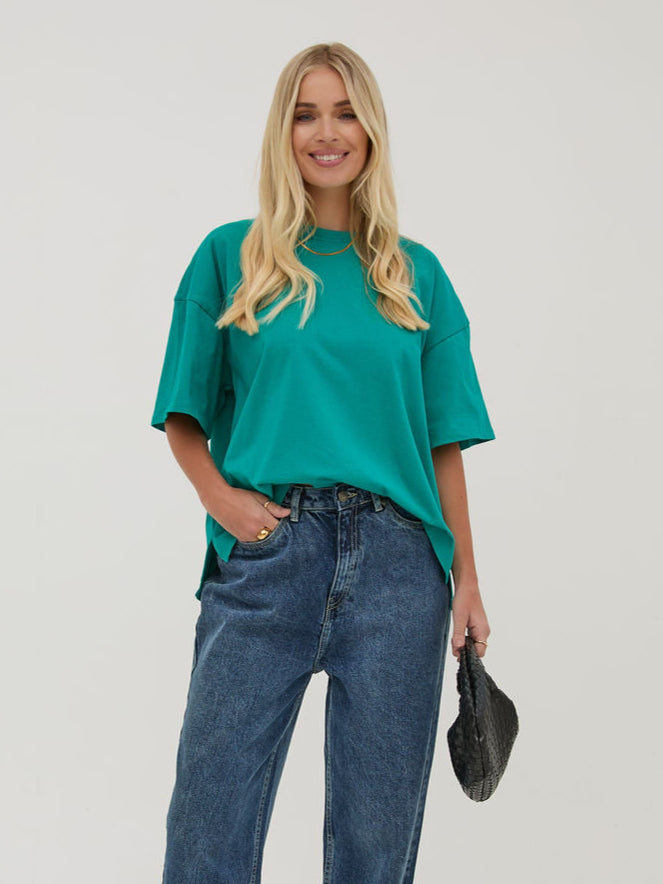 Sara Teal Premium Oversized T-Shirt