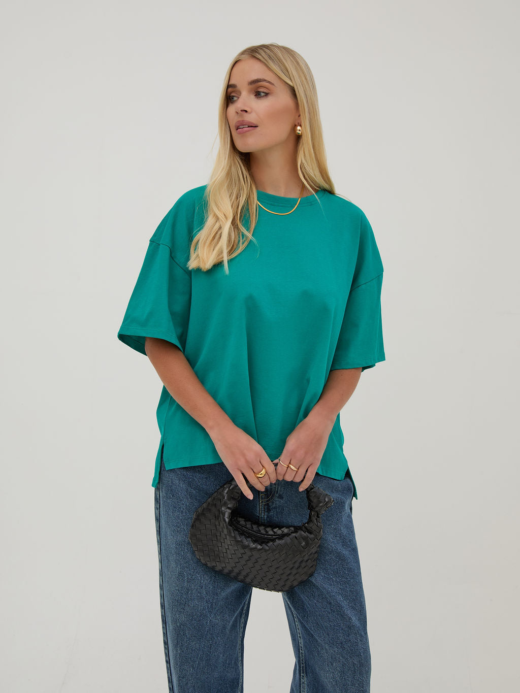 Sara Teal Premium Oversized T-Shirt
