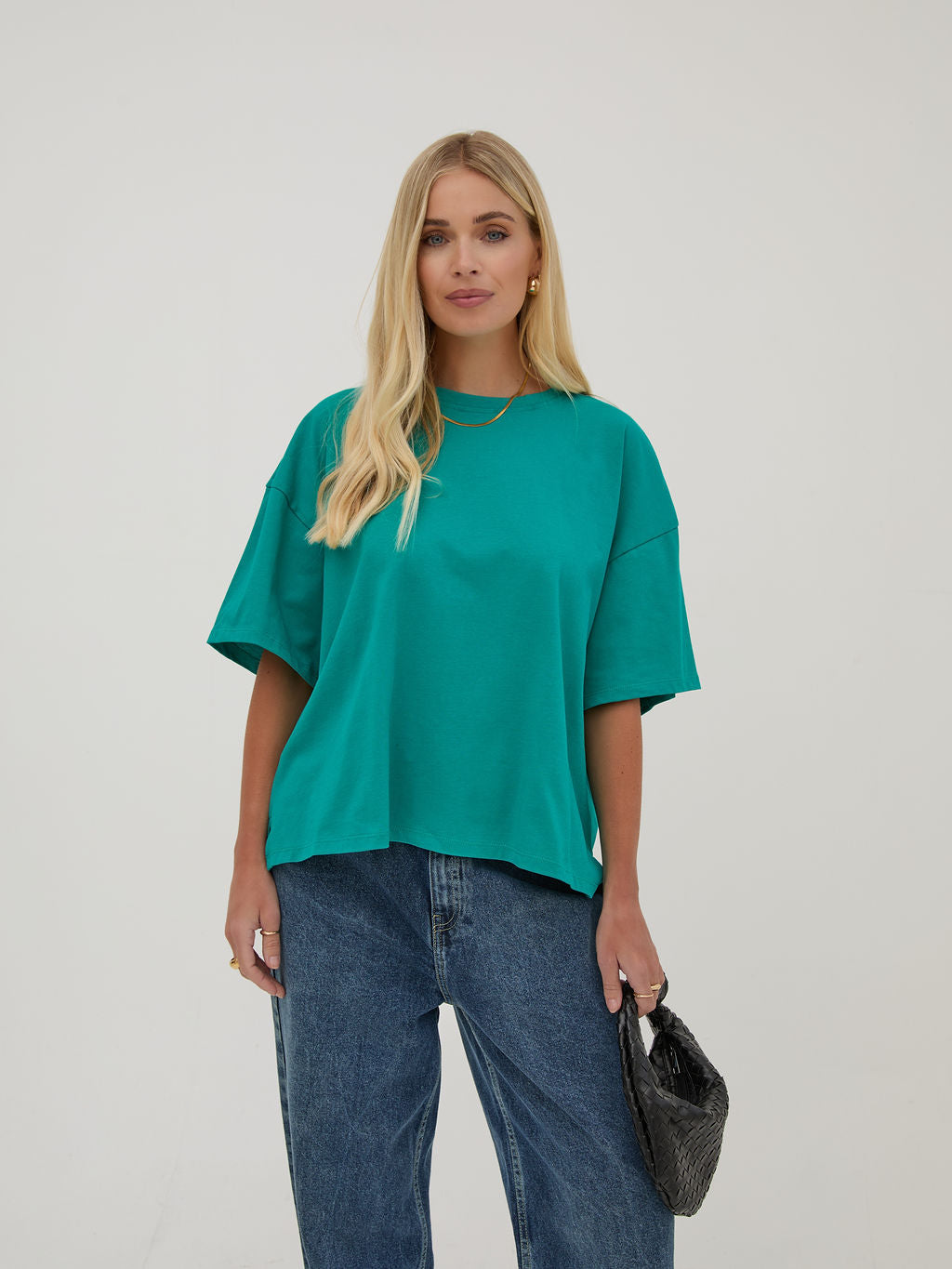 Sara Teal Premium Oversized T-Shirt