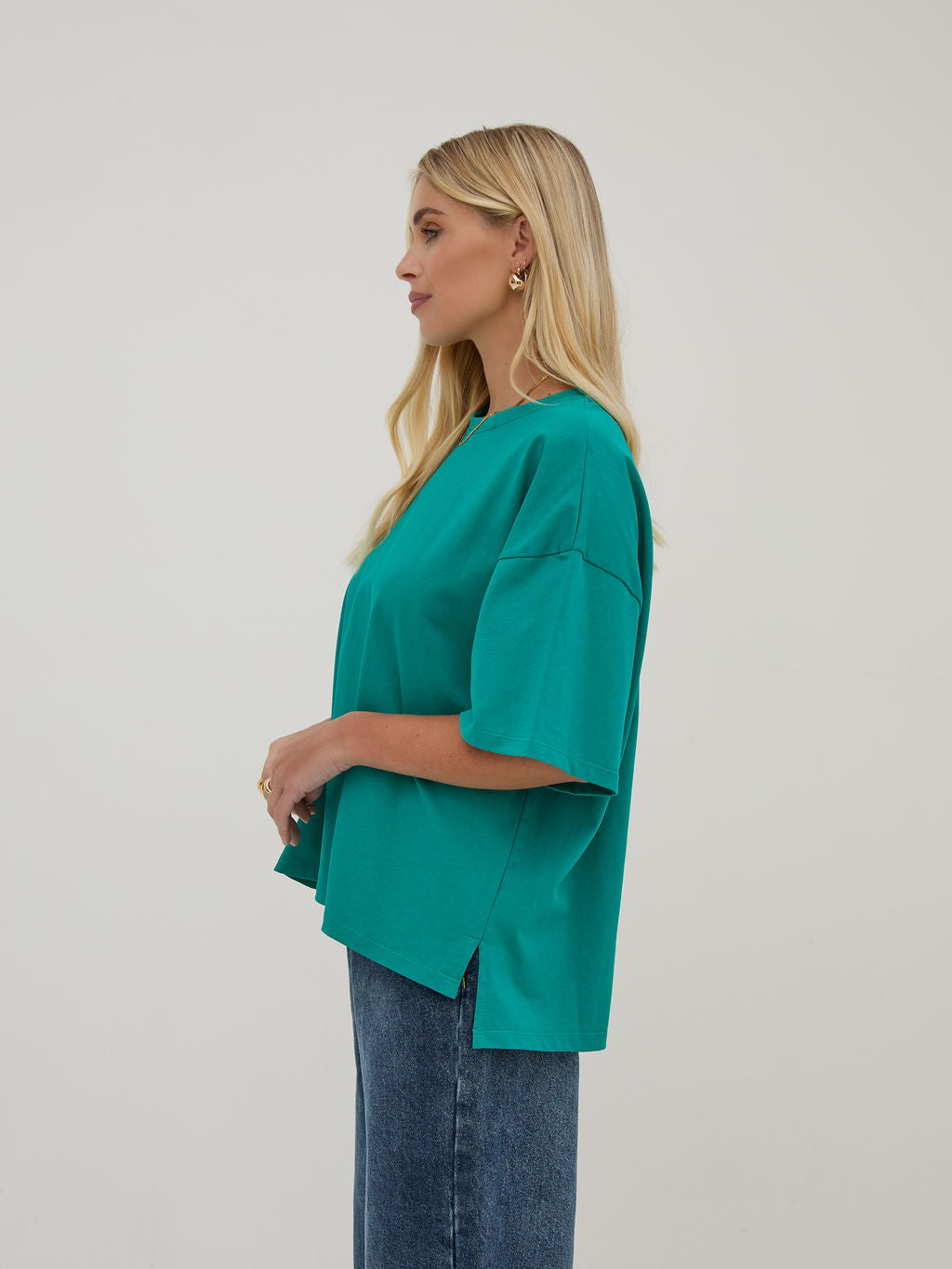 Sara Teal Premium Oversized T-Shirt