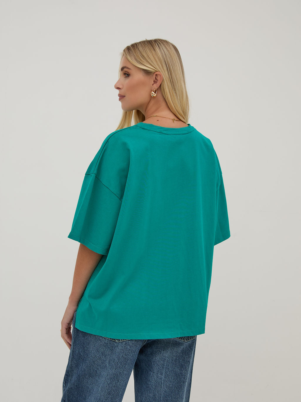 Sara Teal Premium Oversized T-Shirt