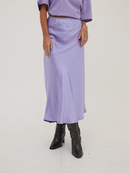 Angel Purple Satin Skirt