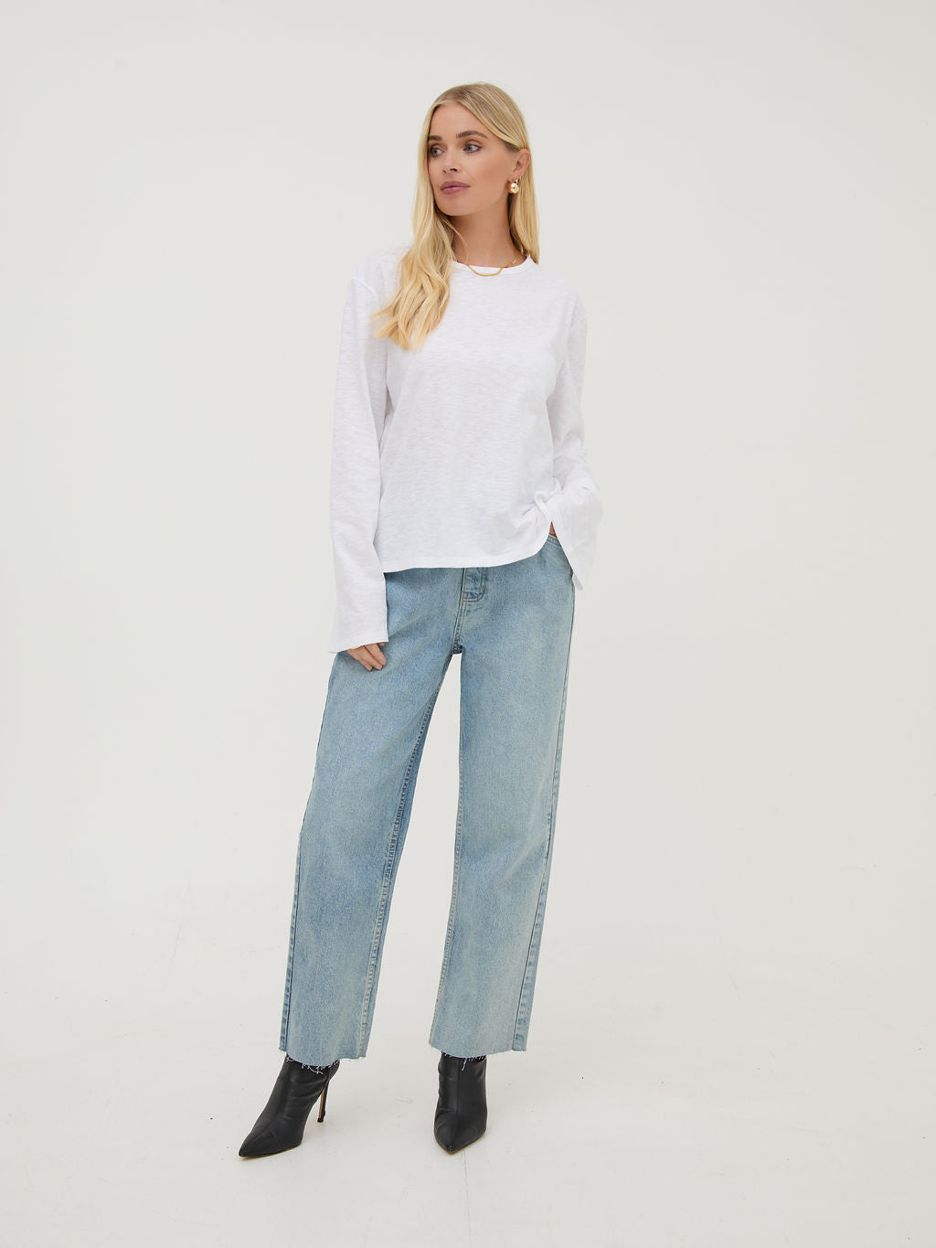 Celine White Cotton Top
