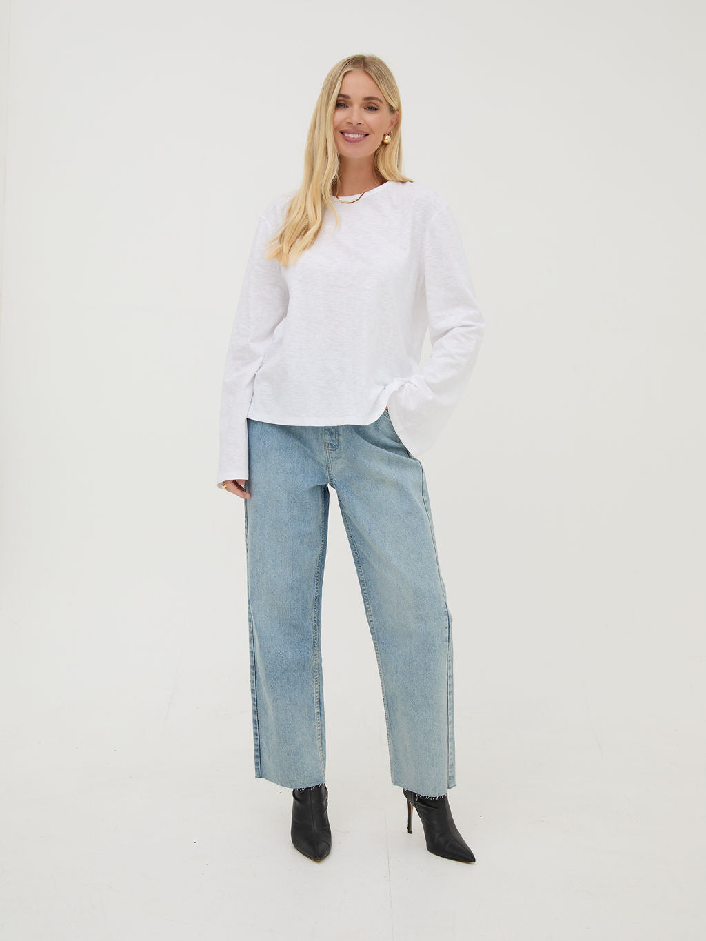 Celine White Cotton Top