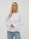 Celine White Cotton Top