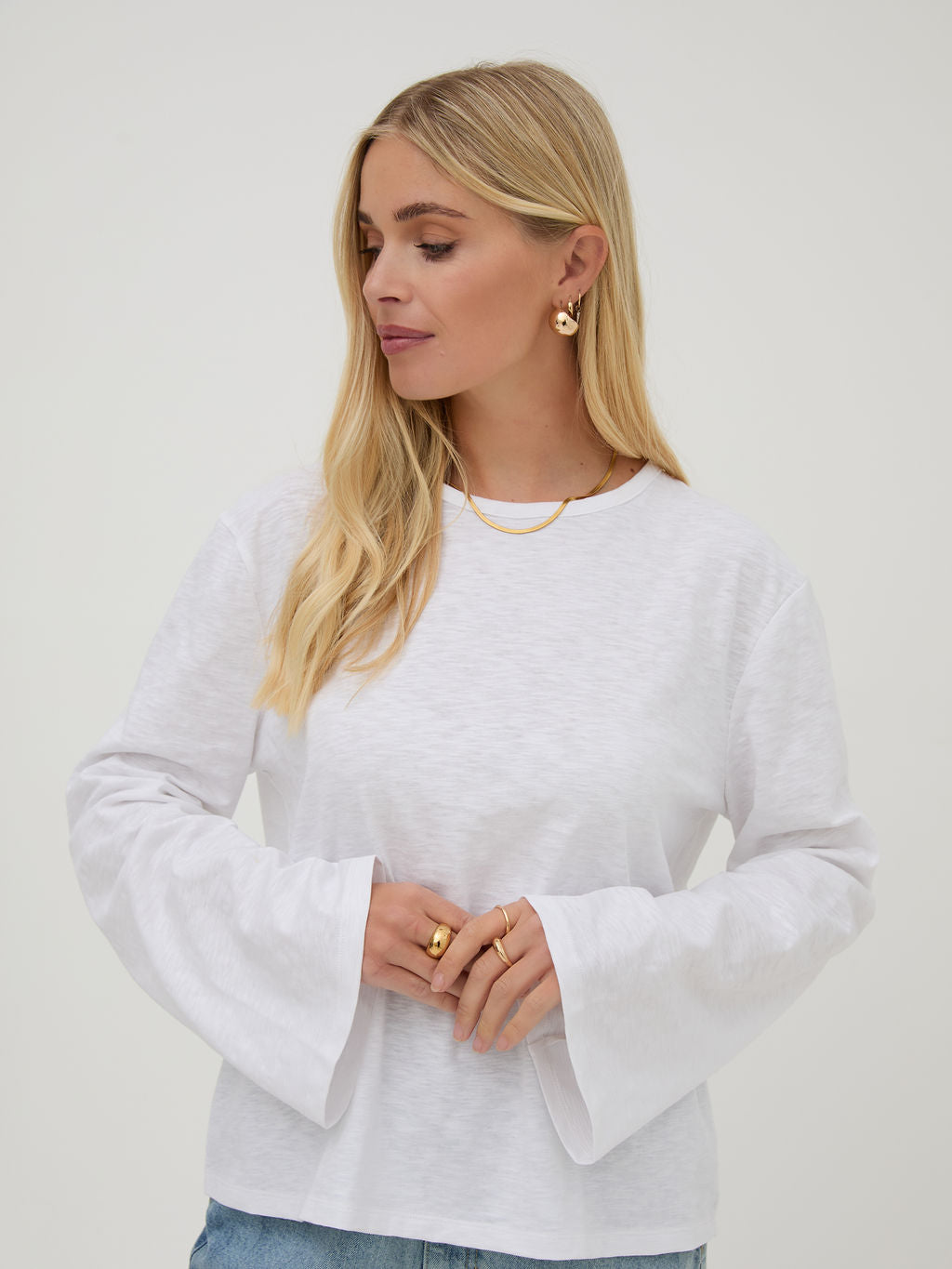 Celine White Cotton Top