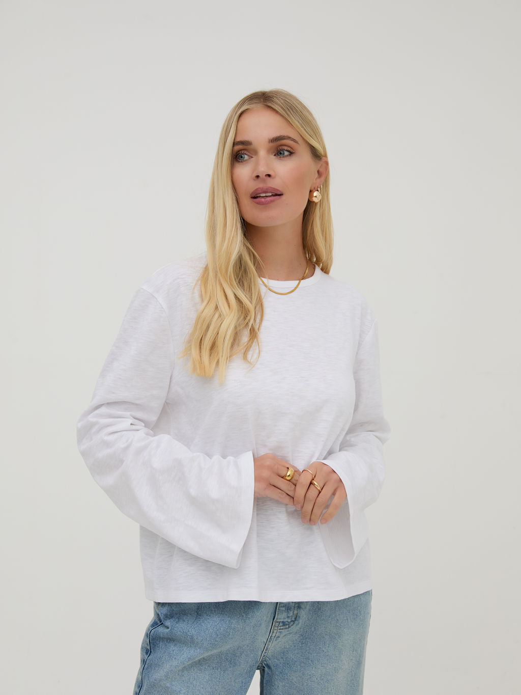 Celine White Cotton Top
