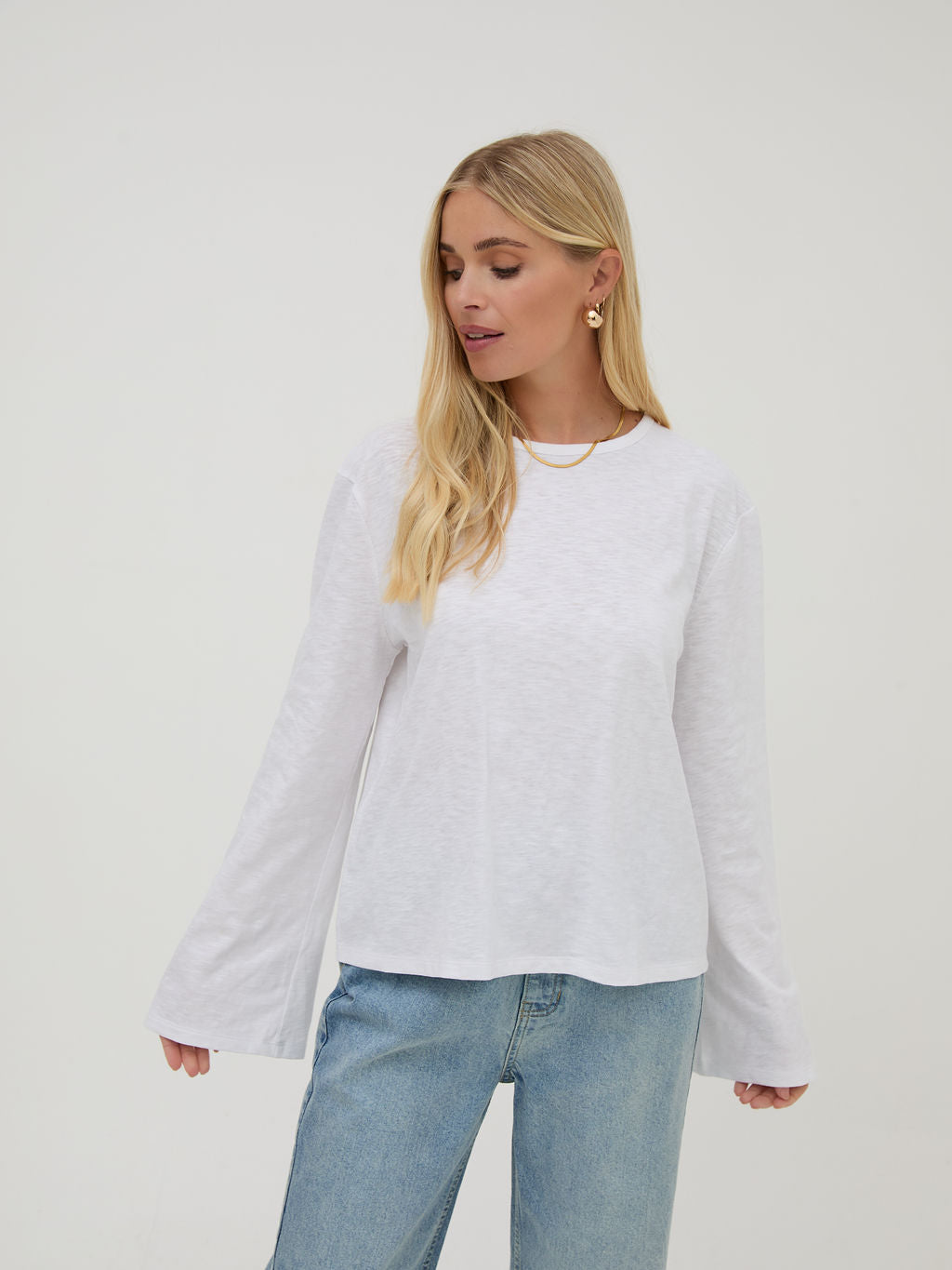 Celine White Cotton Top