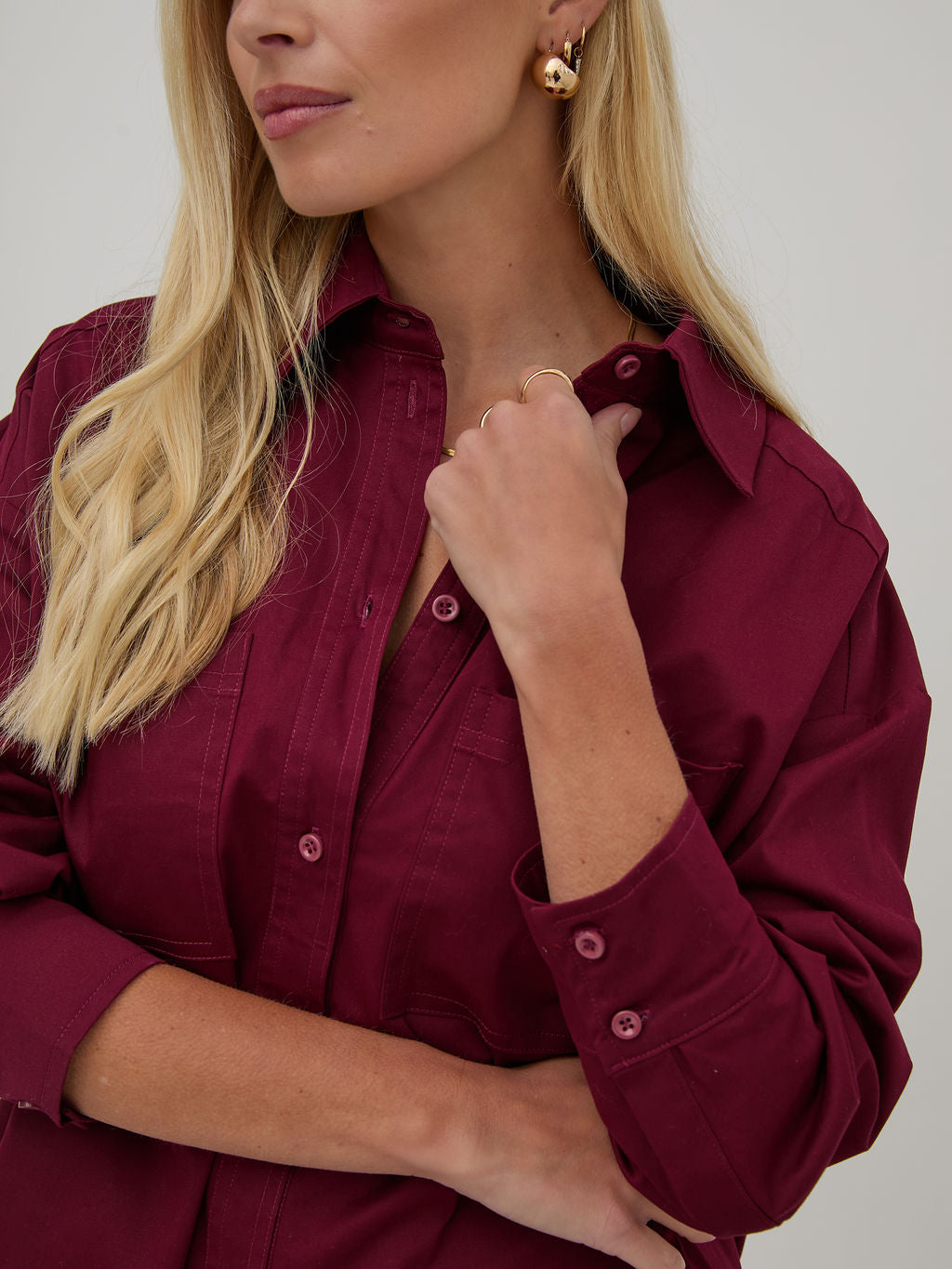 Scarlett Burgundy Soft Touch Ultimate Shirt