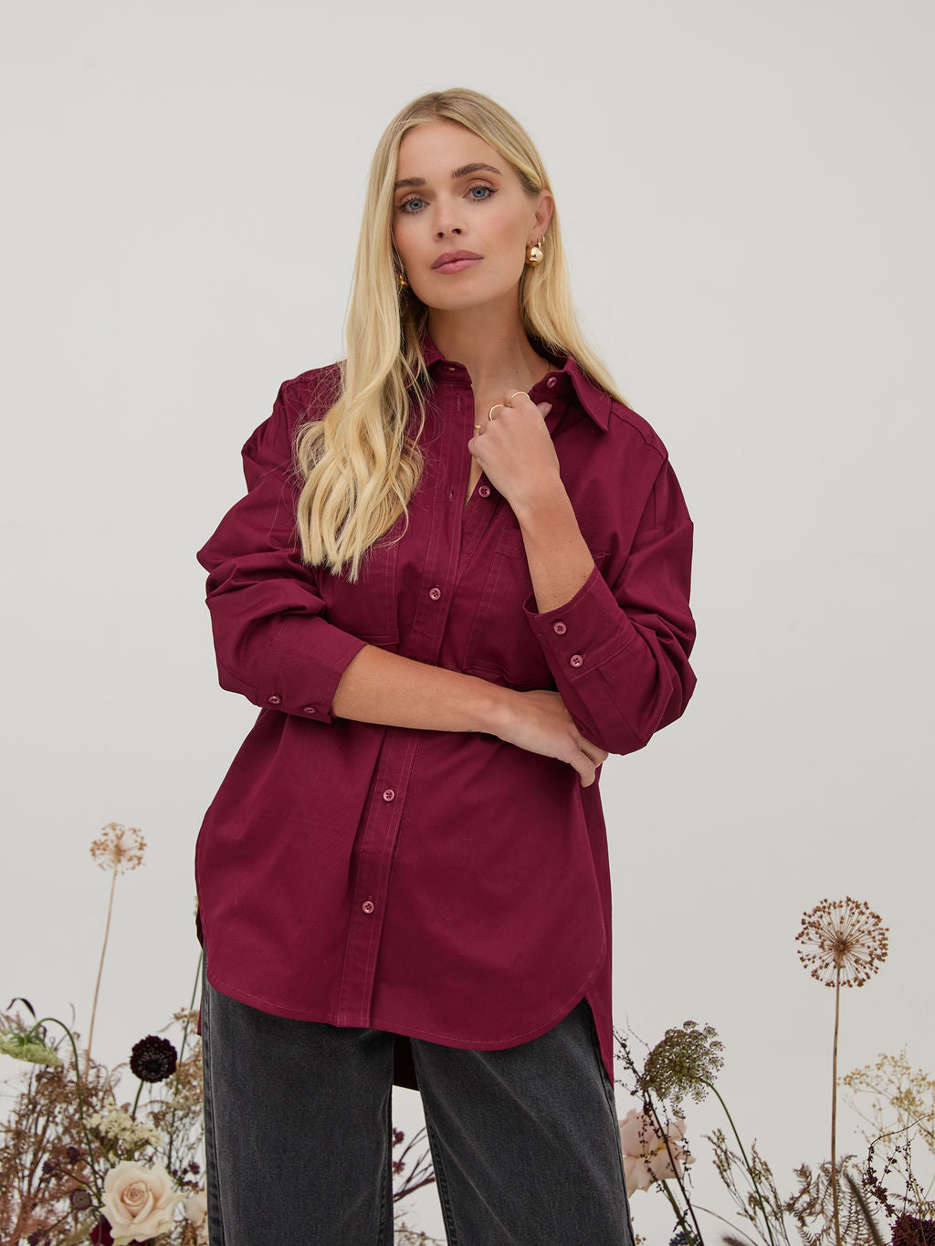 Scarlett Burgundy Soft Touch Ultimate Shirt