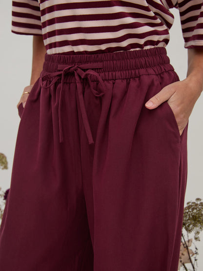 Ebba Burgundy Super Soft Trousers