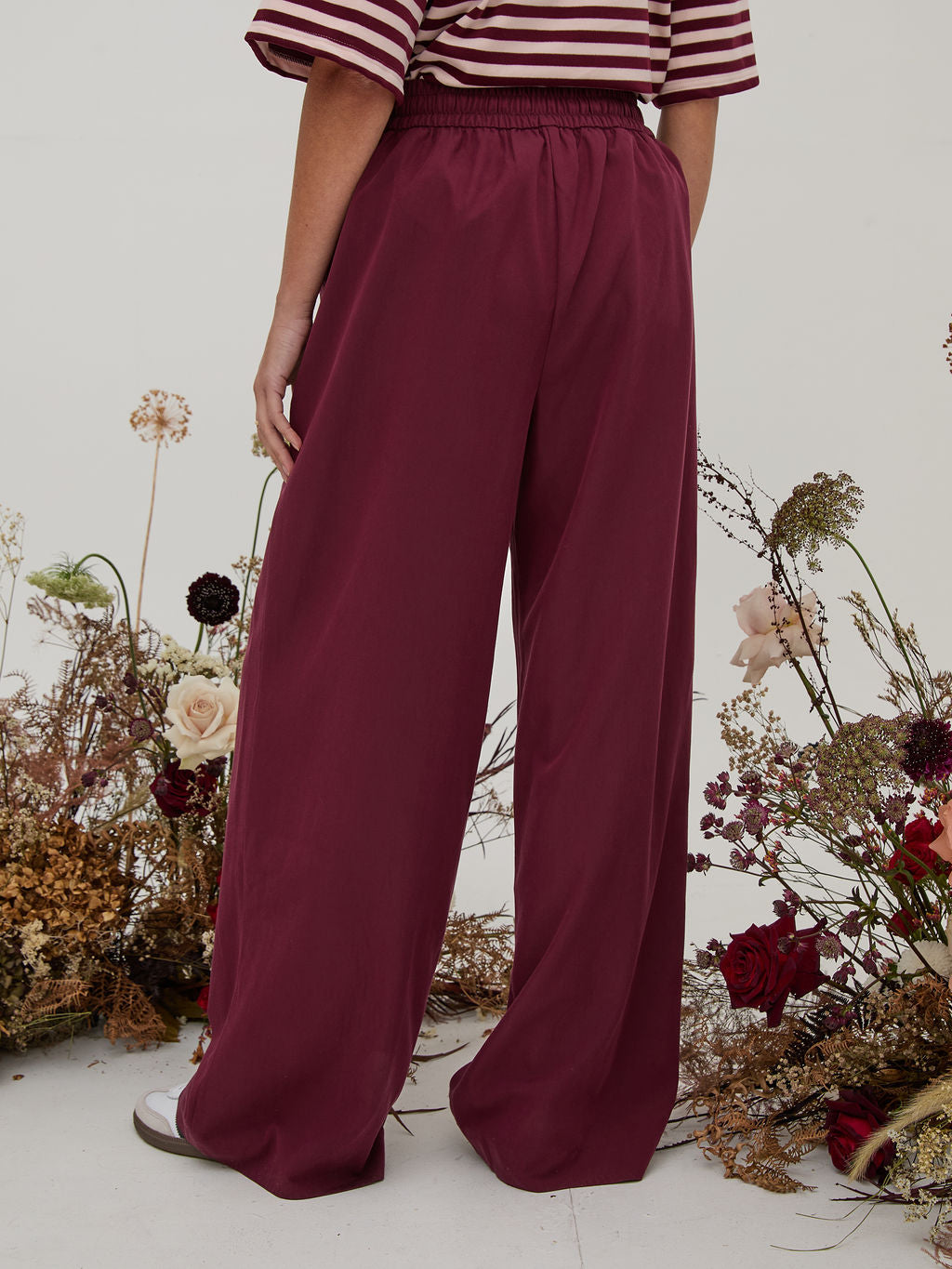 Ebba Burgundy Super Soft Trousers