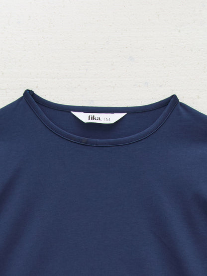 Celine Navy Cotton Top
