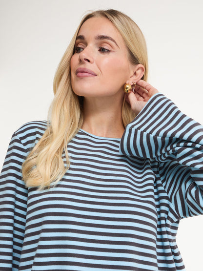 Celine Blue Stripe Super Soft Top