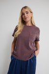Ennis Brown & Blue Pocket T-Shirt