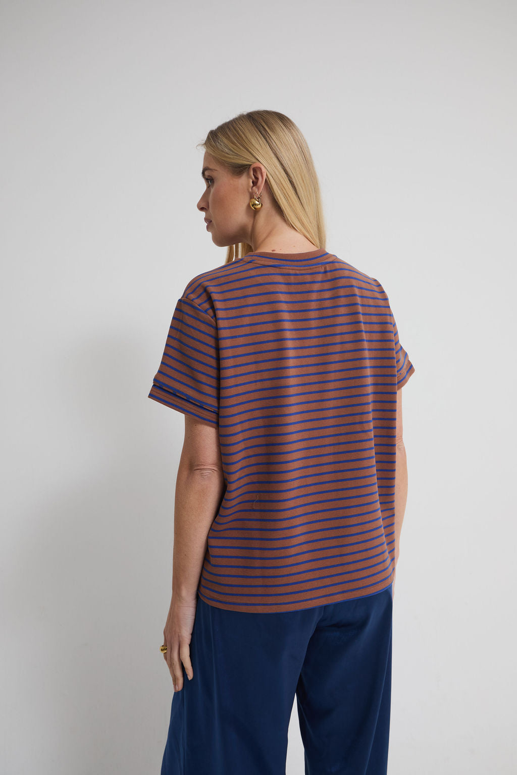 Ennis Brown & Blue Pocket T-Shirt