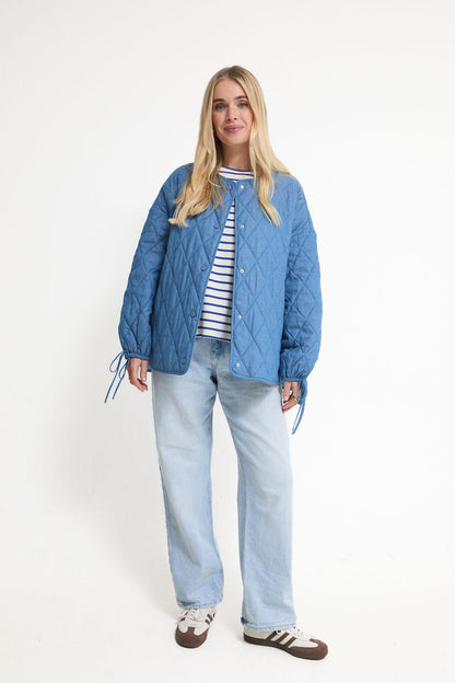 Ornella Denim Quilted Jacket