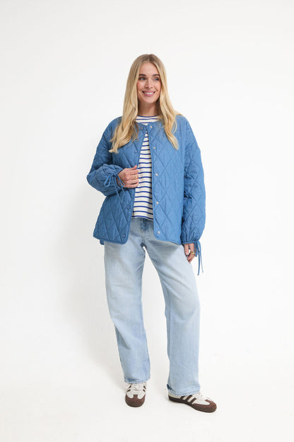 Ornella Denim Quilted Jacket
