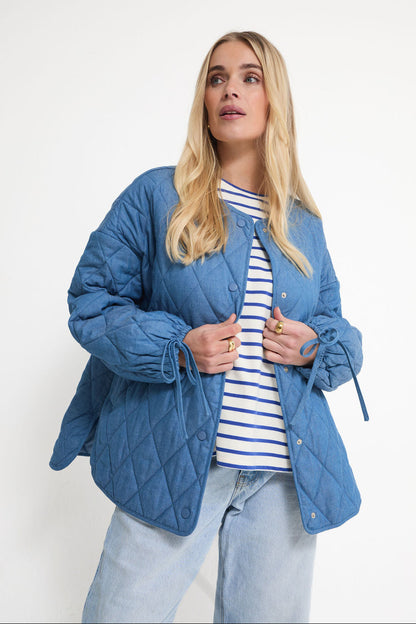 Ornella Denim Quilted Jacket