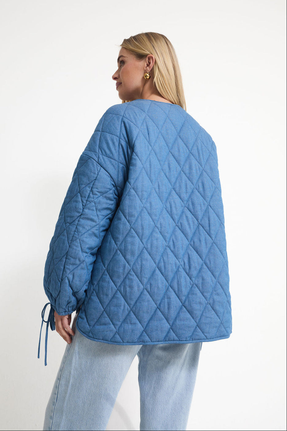 Ornella Denim Quilted Jacket