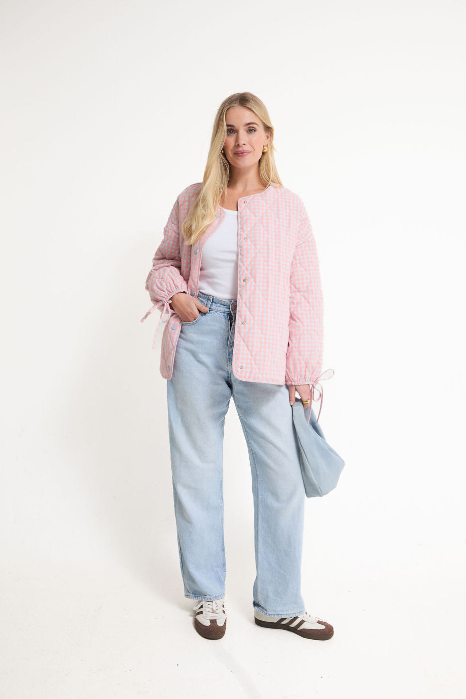 Ornella Gingham Quilted Jacket