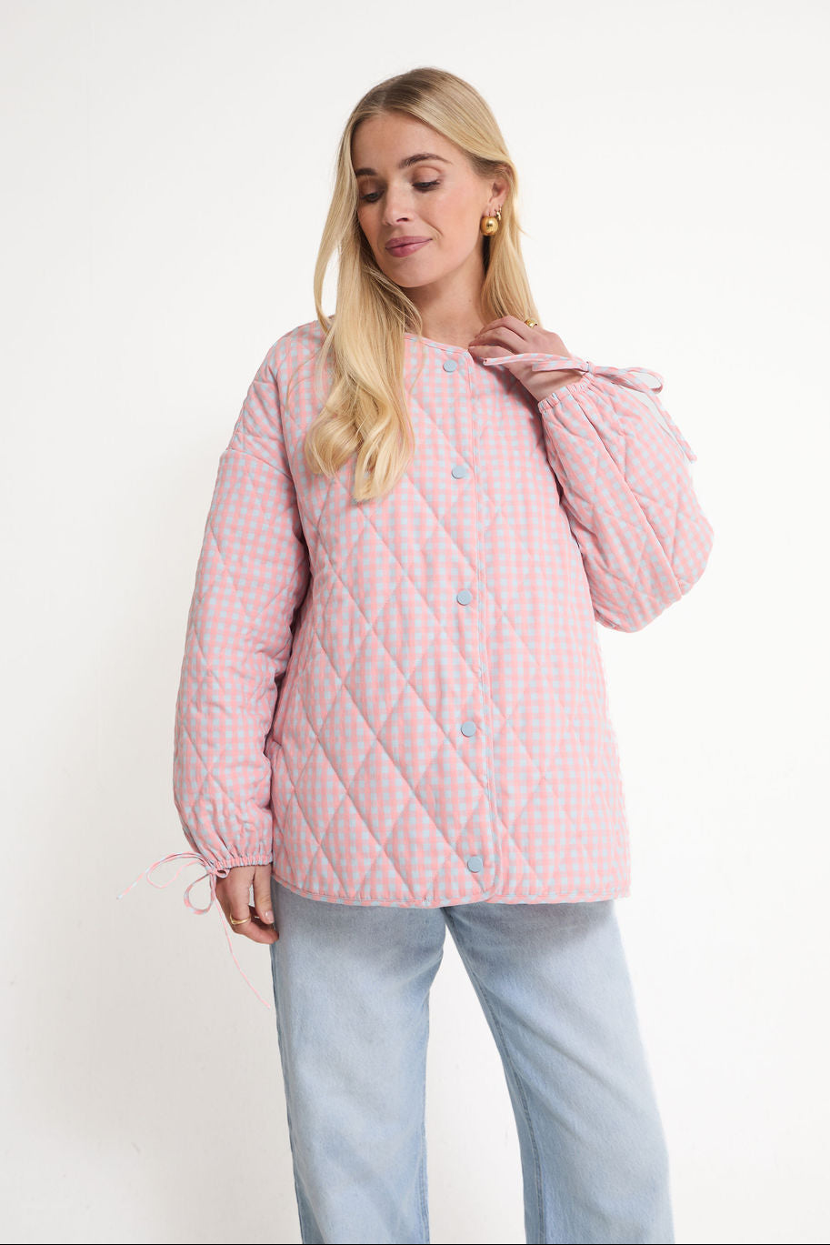 Ornella Gingham Quilted Jacket