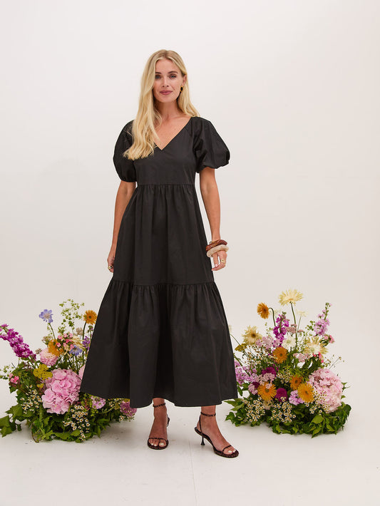 Penny Cotton Poplin Maxi Dress