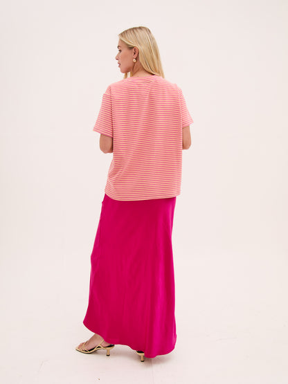 Angel Fuchsia Satin Skirt