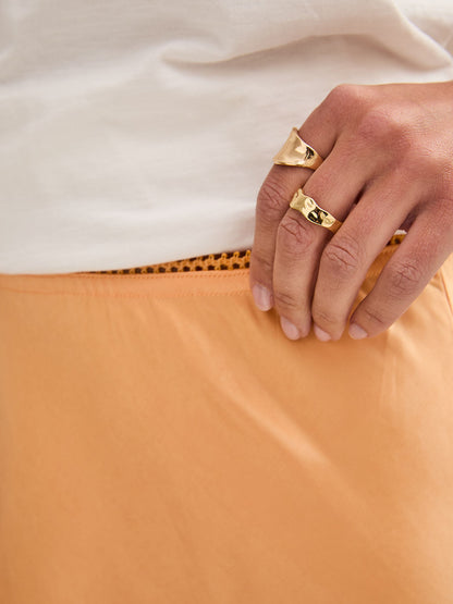 Angel Orange Satin Skirt